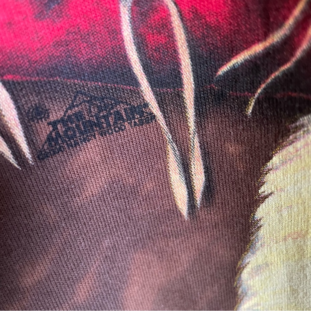 Vintage Dead Stock The Mountain Horse on Tie Dye. 2000 Nancy Wood Taber. XXL - Picture 8 of 16